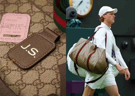 tennis player gucci bag|Yes, That Was a Gucci Bag on Wimbledon's Center Court .